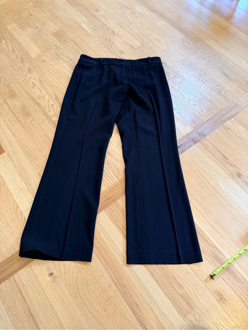 Ladies Size 8P "Talbots" Black Wide flare Dress Pants Quality GUC